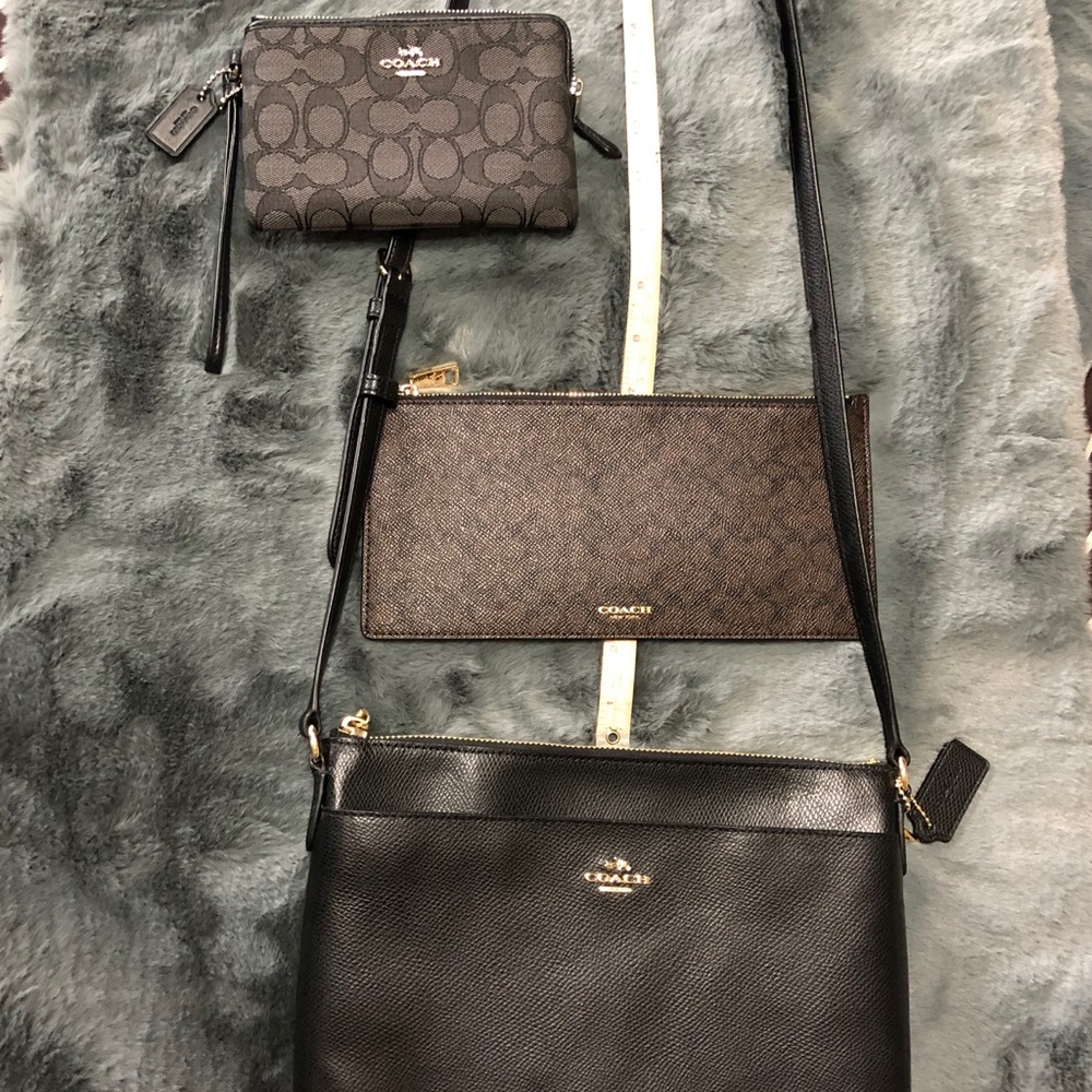 Coach crossbody with removable pouch